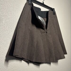 Abercrombie & Fitch Brown Skater Mini Skirt